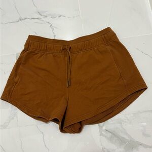 Lululemon Inner Glow High Rise Shorts 3” Copper Brown Size 8